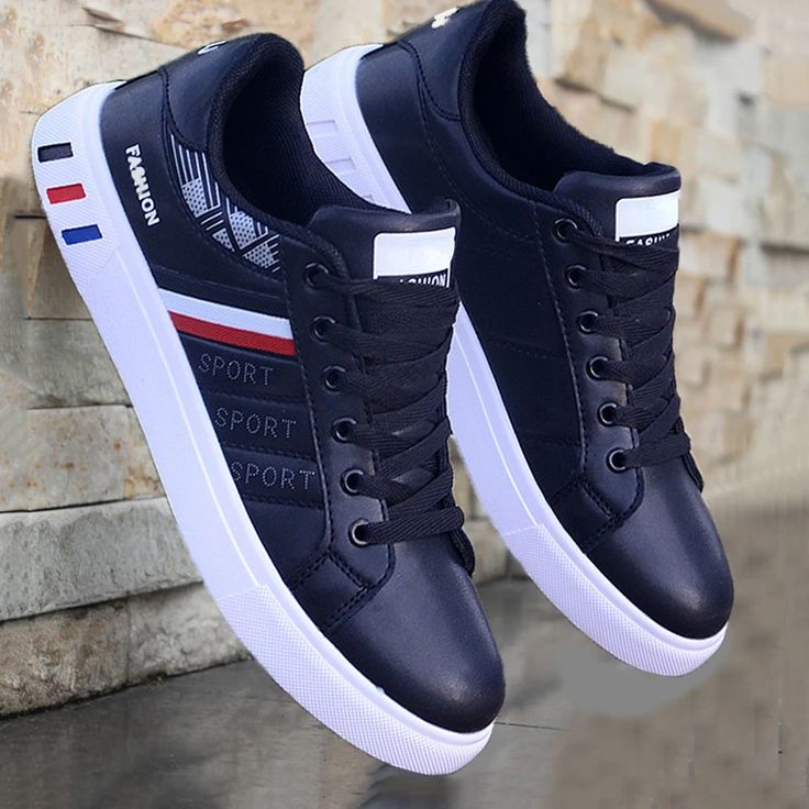 Tuledai Men's Sneakers White Casual Shoes Men Original Lightweight Luxury Shoes for Men Outdoor Vulcanized Sport Shoes Tenis Para Hombre H07 White Black-39