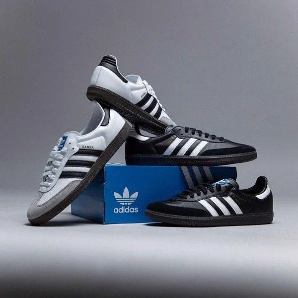 adidas originals samba og 'core black_ cloud white gum' & 'cloud white_core black_clear granite'